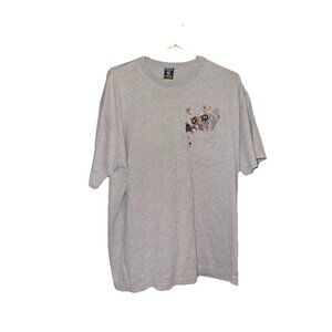 Vintage Warner Brothers Marvin the Martian Pocket T-Shirt Size Large